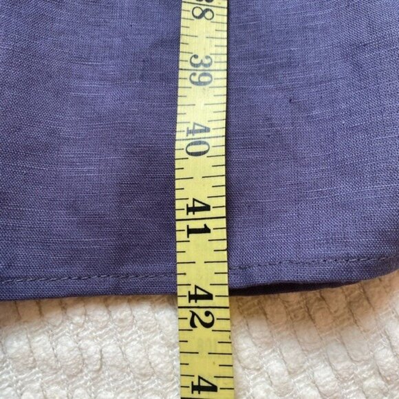 NWT - VLD Blue Linen-Cotton Pom-Pom Lightweight Summer Sheath Dress Size S - Picture 5 of 9